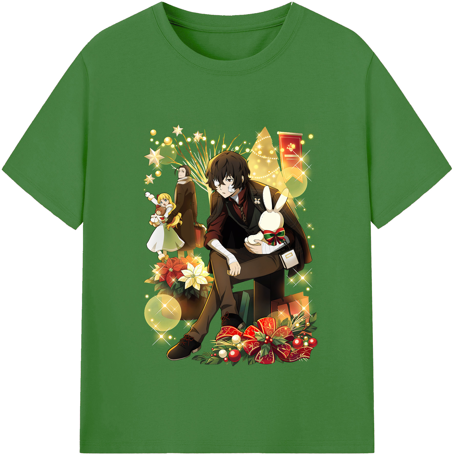 （画像用） 文豪ストレイドッグス Bungo Stray Dogs レディースカジュアルプリントTシャツ（綿100％）